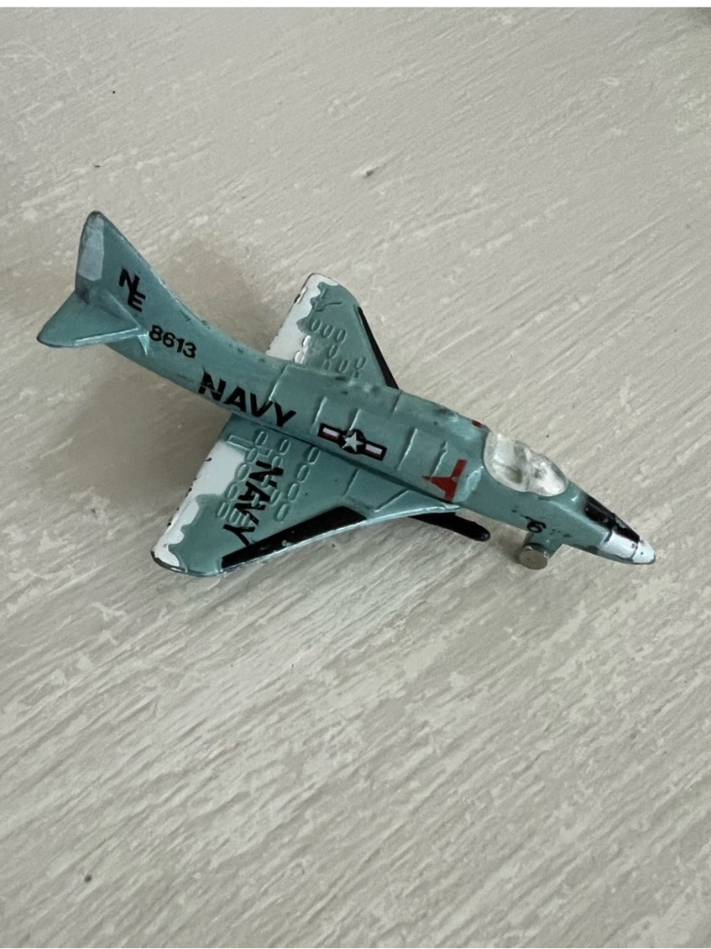 vintage diecast fighter jet airplane US Navy